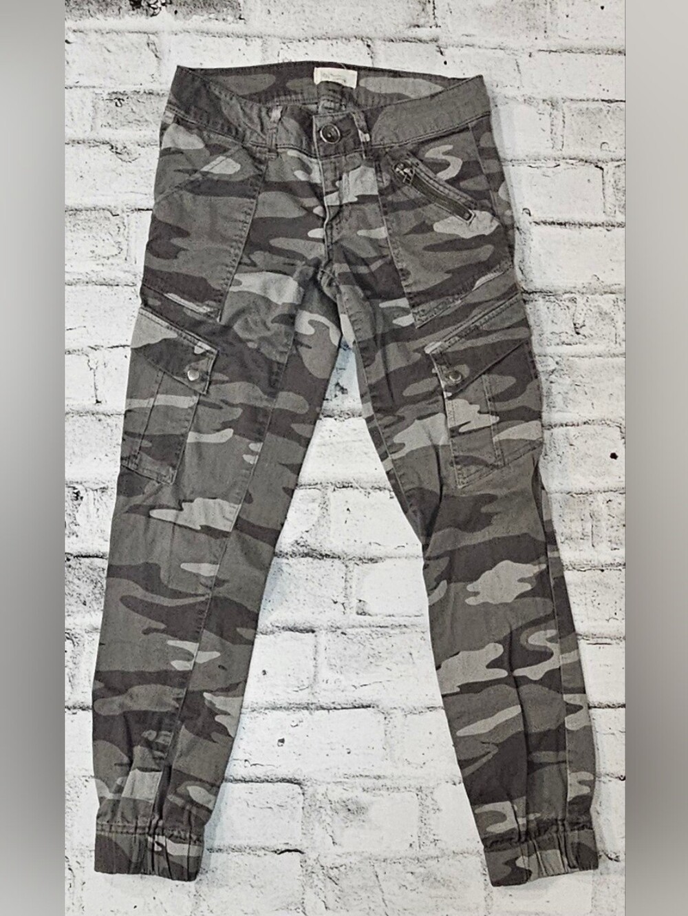 Jolt Camo Cargo Jogger Pants Size 11 Green Military Utility Pants